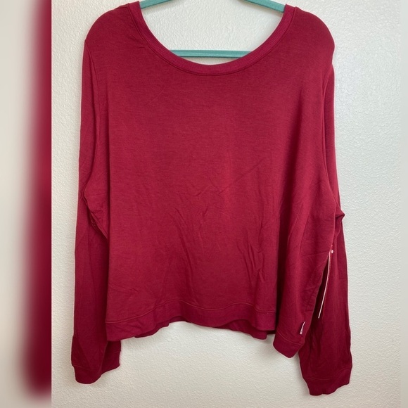 Good American Plunge Back Sweatshirt Size 6 NWT - Picture 3 of 13